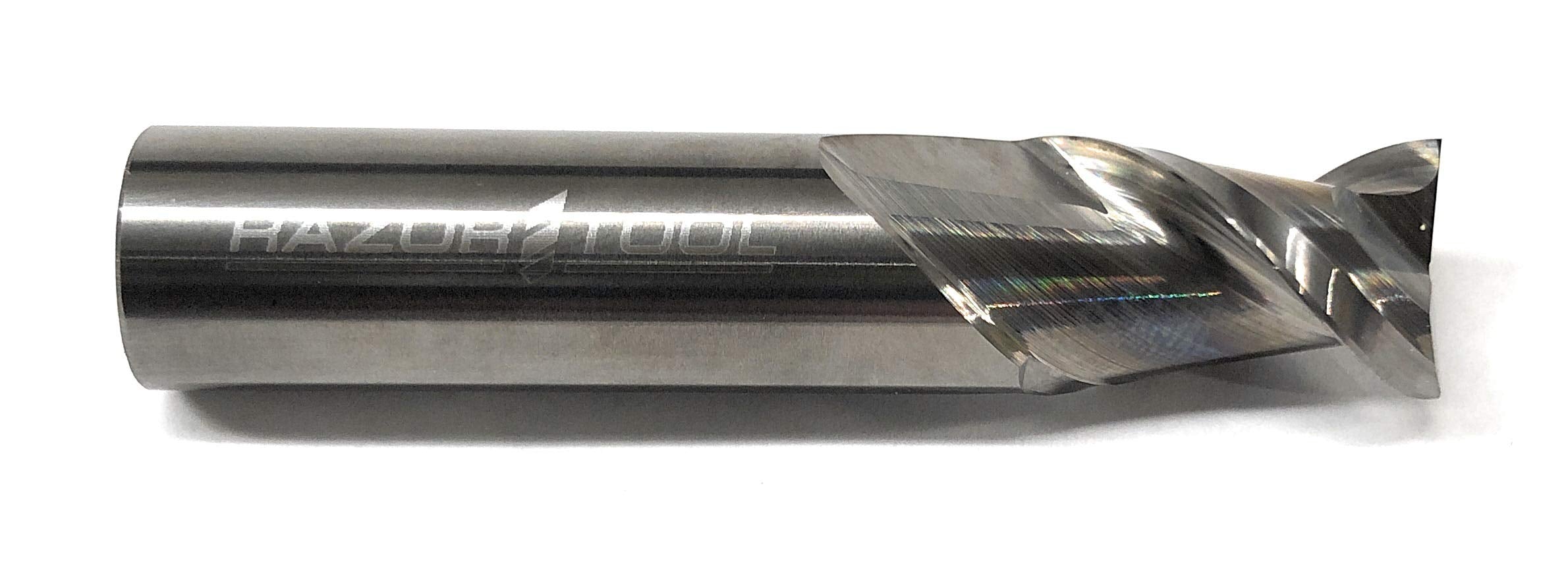 Razor Tool 1/2” Dia 2 Flute Carbide Square Nose End Mill 1.25” Length of Cut