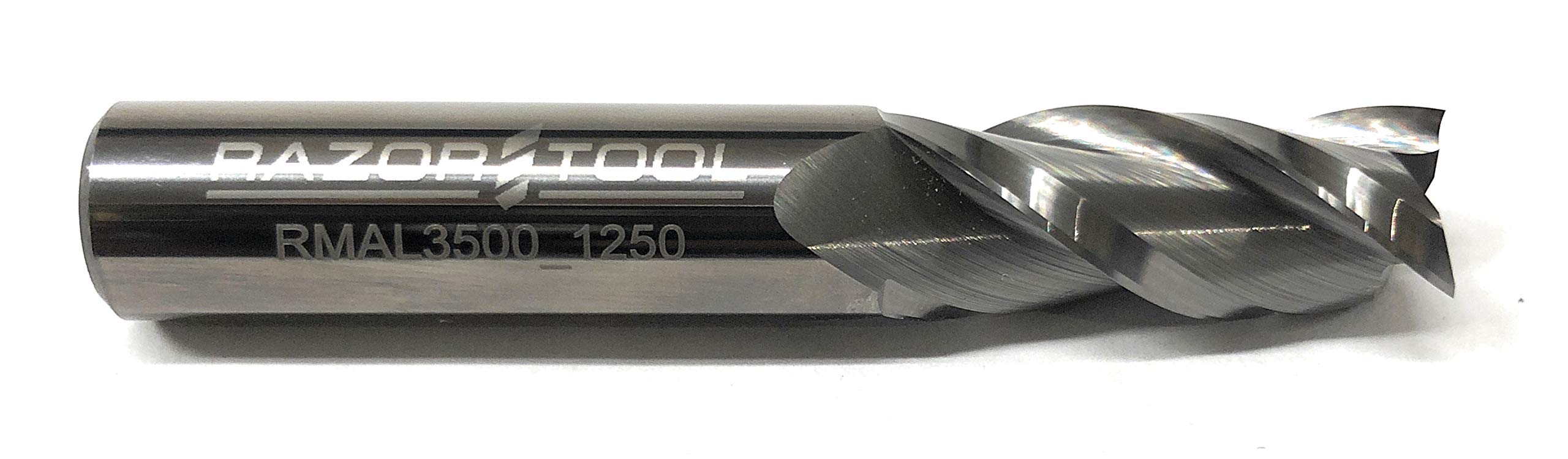 Razor Tool 3/8” Dia 3 Flute Carbide Square Nose End Mill 1” Length of Cut