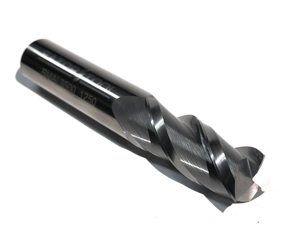 Razor Tool 3/8” Dia 3 Flute Carbide Square Nose End Mill 1” Length of Cut